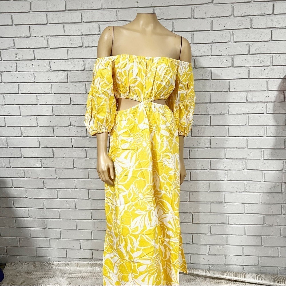 Faithfull The Brand Shalia Floral Cotton Midi Dress